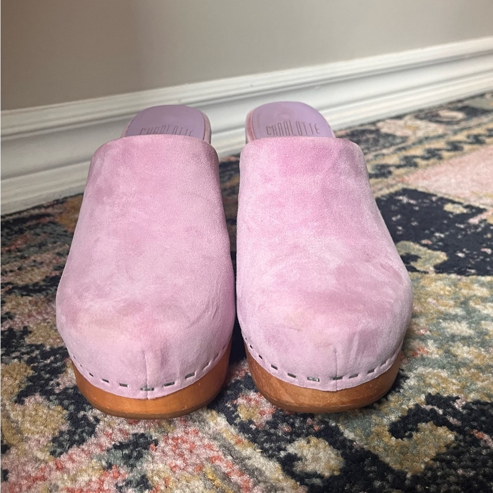 Charlotte Stone Marlo Clogs in Lilac - Picture 3 of 5